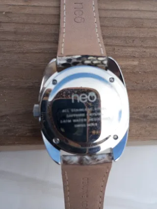 Reloj Neo Mujer Piel Serpiente Beige/Gris