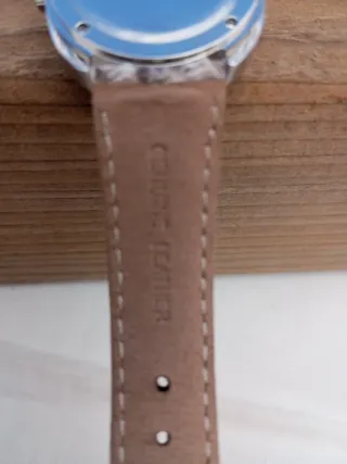 Reloj Neo Mujer Piel Serpiente Beige/Gris