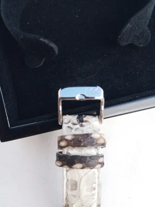 Reloj Neo Mujer Piel Serpiente Beige/Gris