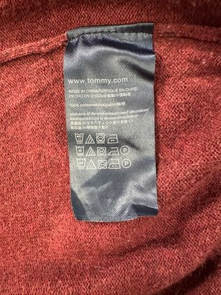 Jersey Tommy Hilfiger Rayas Borgoña