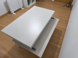 Mesa de centro extensible blanca