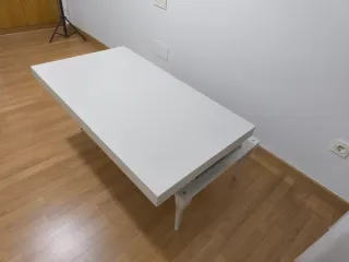Mesa de centro extensible blanca