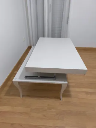 Mesa de centro extensible blanca