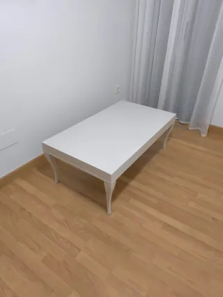 Mesa de centro extensible blanca