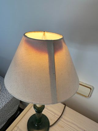 Lámpara de mesa vintage inglesa años 90