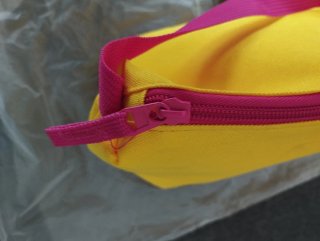 Borsa frigo gialla e fucsia nuova