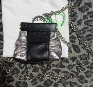 Monedero Tous Cuello Negro/Plata
