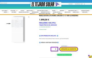 Batería Litio Huawei LUNA2000-E1-S1-5KW La Moderna