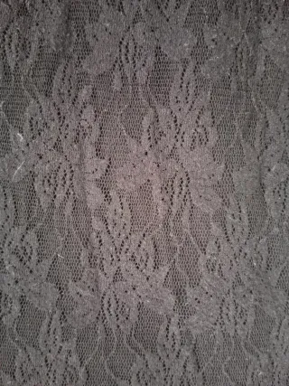 Vestido negro Pimkie encaje manga corta