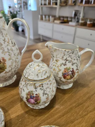 Juego de café Limoges porcelana