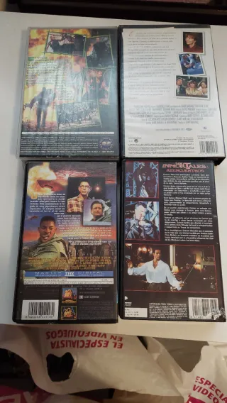 Lote 4 Películas VHS: Independence Day, Solo, etc.