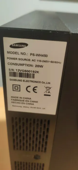 Barra de Sonido Samsung WiFi Negra