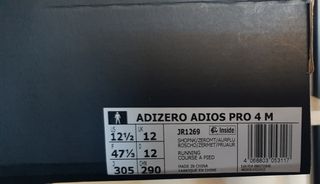 Adidas Adizero Adios Pro 4 Rosas Nuevas