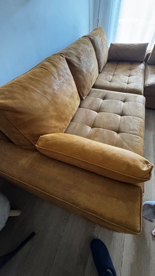 Sofá Chaise Longe de diseño prácticamente nuevo
