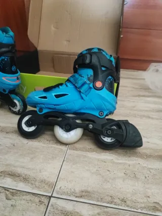Patines en línea azules talla 36