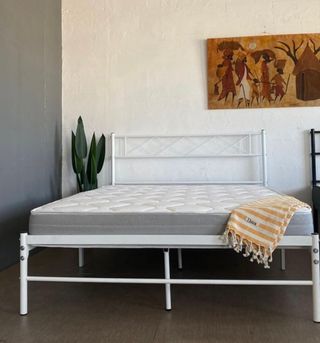 NUEVAS!! Cama individual metálica negra