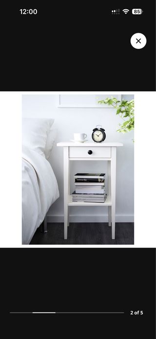 Mesa auxiliar Ikea Hemnes blanca