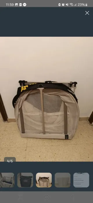 Cuna de viaje plegable