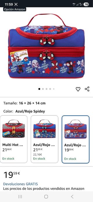 Mochila Lonchera Spidey y Sus Amigos Marvel