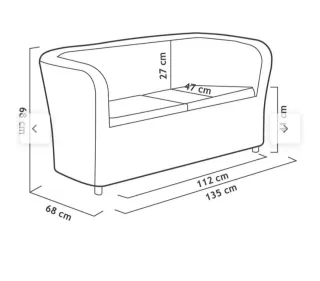 Conjunto / set terraza: sofá, 2 sillones y mesa