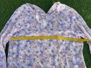 Camisa Gasa Flores Lavanda