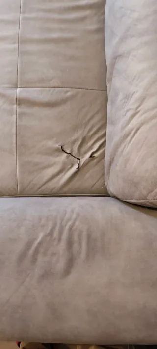 Divano letto angolo sinistro tessuto microfibra