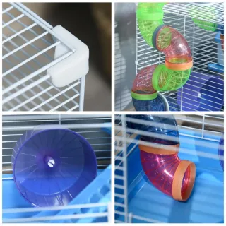 Jaula Hámster con Túneles y Accesorios