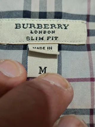 Camicia Burberry Uomo Taglia M Slim Fit