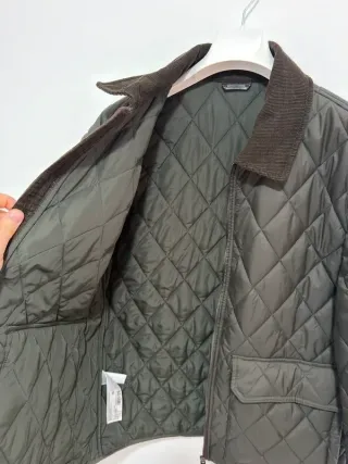 Chaqueta acolchada Mango verde militar