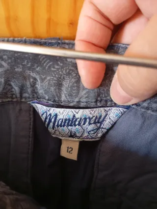 Pantalón tobillero azul