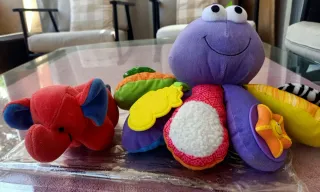 Pulpo sensorial para bebé y su amigo el elefantito