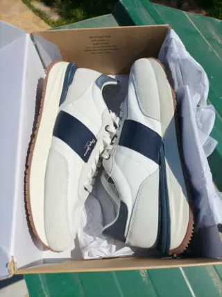 Zapatillas Pepe Jeans Blancas y Azules Talla 43