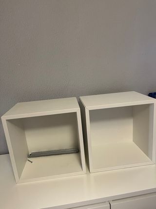 2 Cubos EKET Ikea Blancos