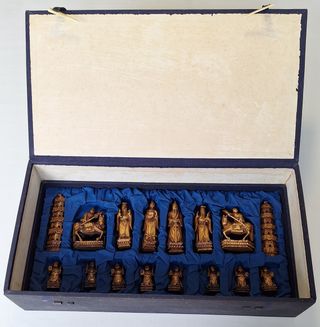 Ajedrez Chino. Hueso Tallado. Vintage.