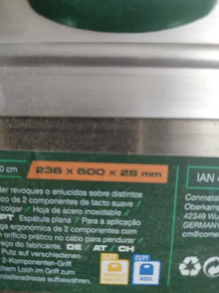 Espátula de enlucido 60cm