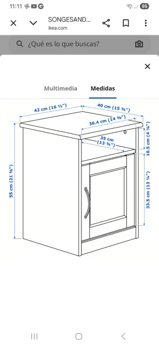 2 Mesitas de noche IKEA SONGESAND blanca