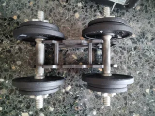 Kit Mancuernas 20 kg con Soporte