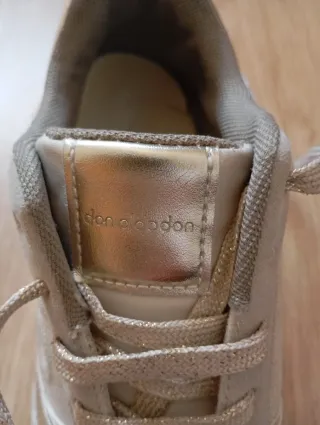 Zapatillas Don Algodón Talla 36 Beige/Oro