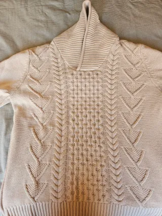 Jersey Easy Wear cuello alto beige