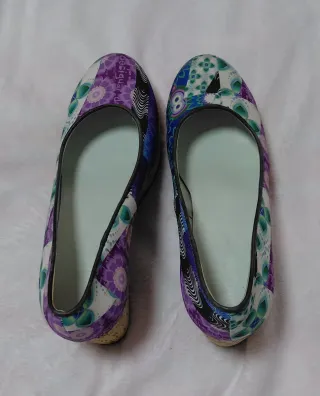 Zapatos Desigual plataforma multicolor