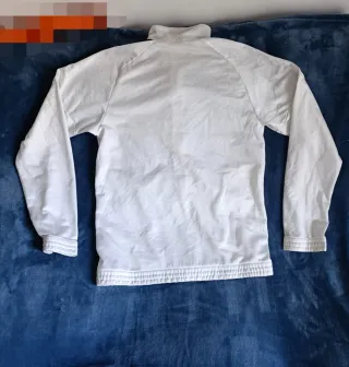 Chaqueta Unisex Adidas Blanca y Negra.