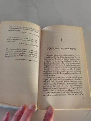 Libro " El temor al compromiso"