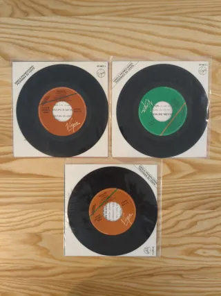 LOTE 3 SINGLES METALICOS HEAVY ROCK METAL ESPAÑOL