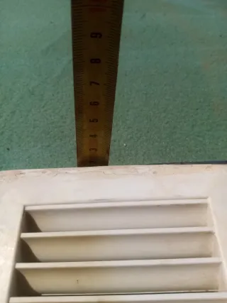 Rejilla ventilación blanca