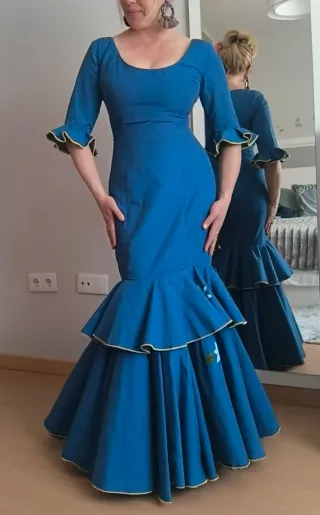 Vestido Flamenca Azul
