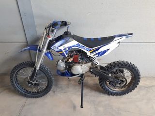Pitbike Motocross Enduro Azul y Blanca