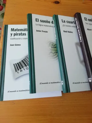 Colección de 9 libros de el mundo es matemático