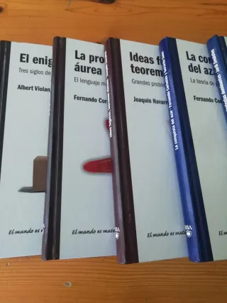 Colección de 9 libros de el mundo es matemático