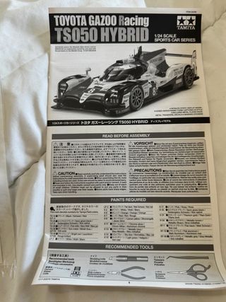 Tamiya 1/24 Toyota TS050 Hybrid (Alonso Le Mans)