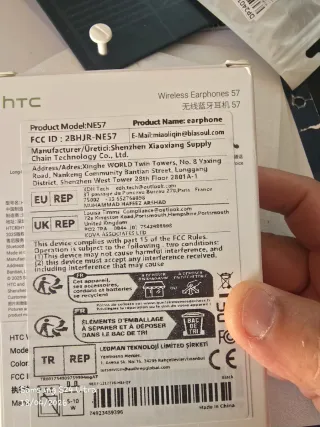 Auriculares HTC NE57 Wireless Earphones 57